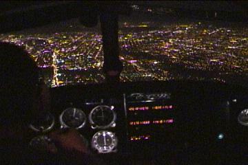 SJC night landing